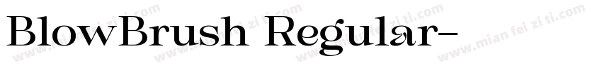 BlowBrush Regular字体转换